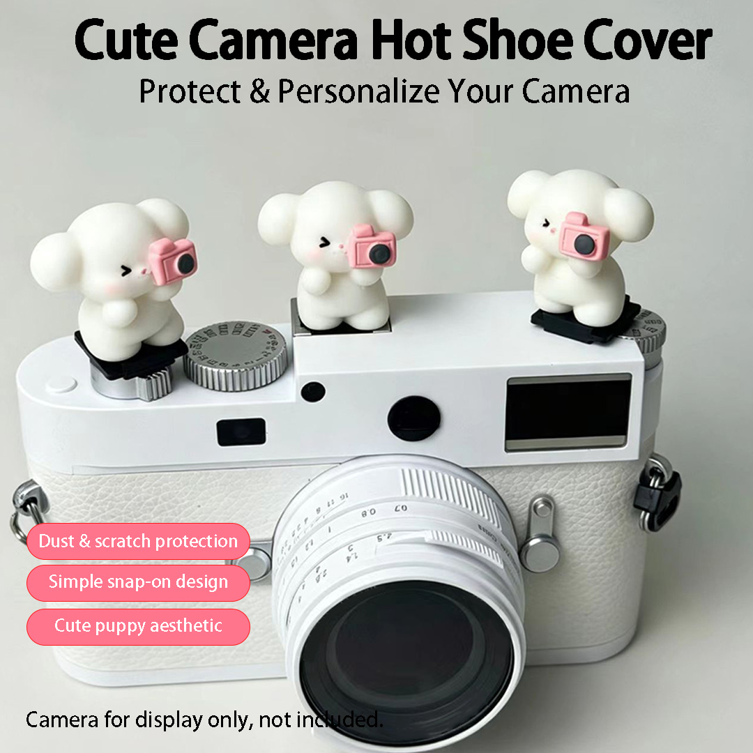 Canon Camera Eos R8 - Cute 3D Puppy Camera Hot Shoe